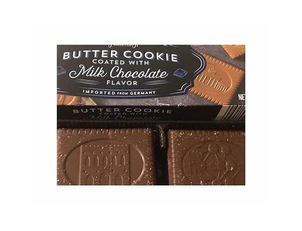 Milk chocolate coated butter cookies food facts