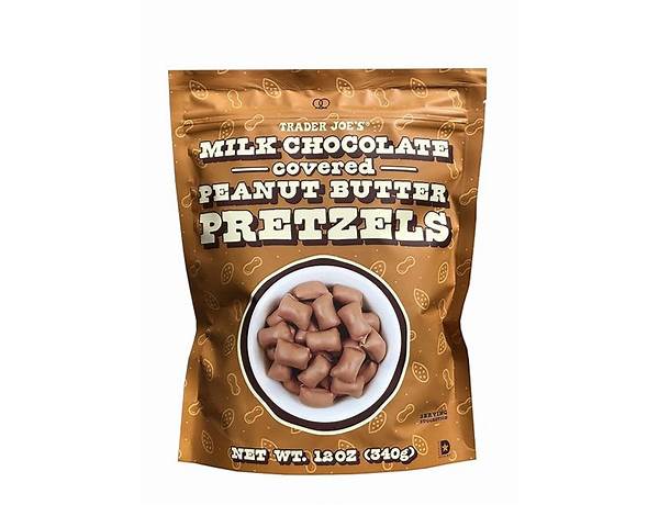 Milk chocolate covered peanut butter pretzels food facts