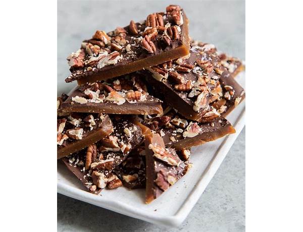 Milk chocolate toffee bark with pecans nutrition facts