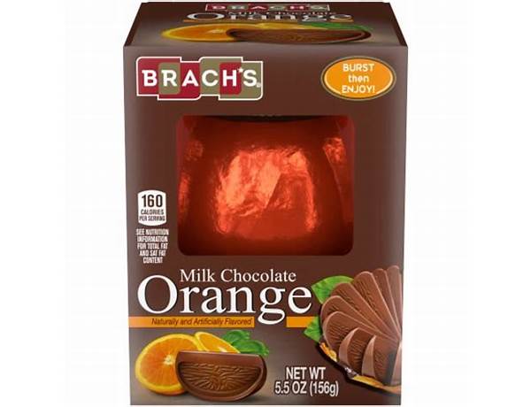 Milk chocolate with orange candy food facts