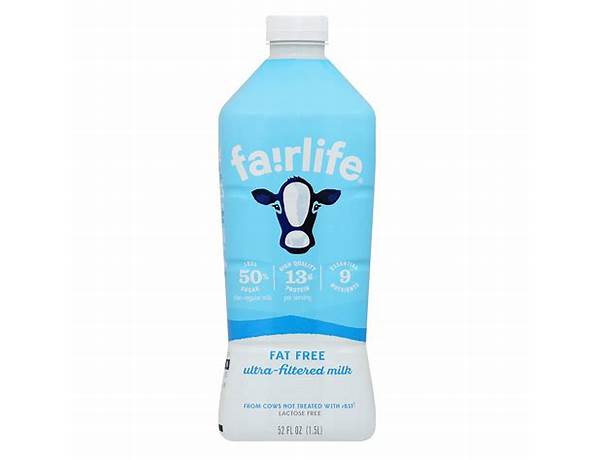 Milk fat free food facts