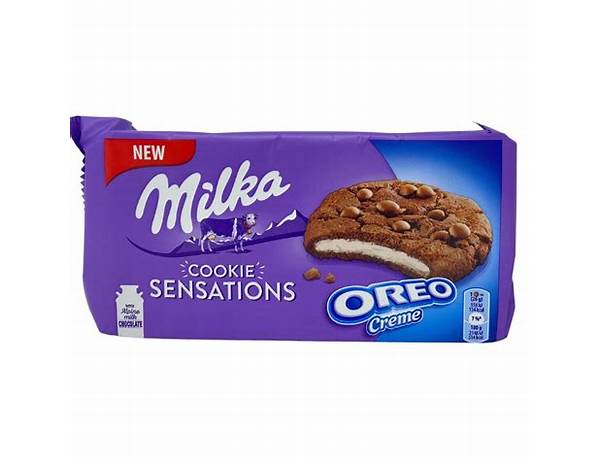 Milka oreo creme cookie sensations food facts