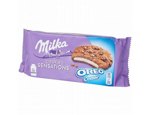 Milka oreo creme cookie sensations food facts