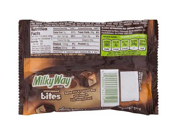 Milkyway food facts