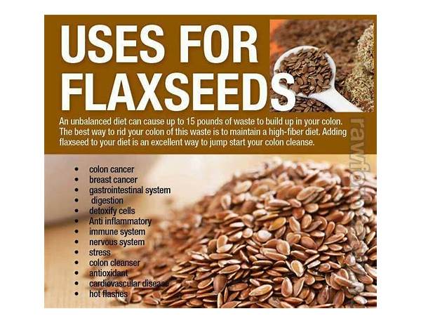 Milled flax seed food facts