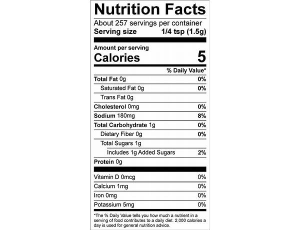 Millie moon nutrition facts