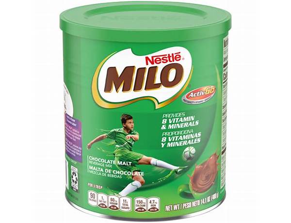 Milo chocolate malt food facts