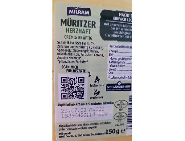 Milram ingredients