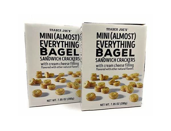 Mini (almost) everything bagel sandwich crackers food facts