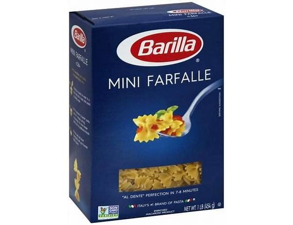 Mini farfalle food facts