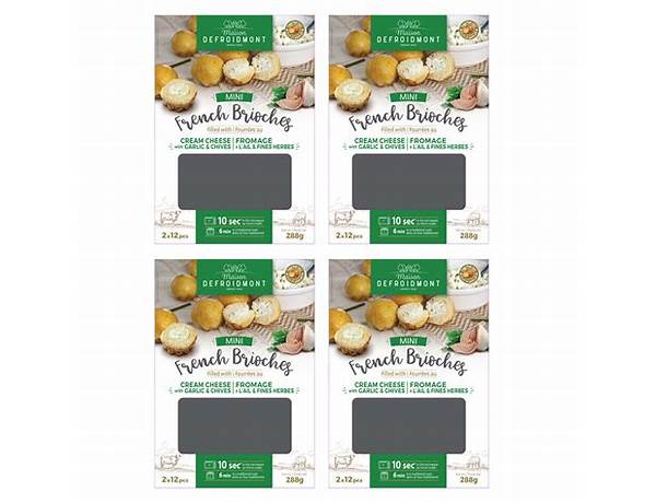 Mini filled french brioches nutrition facts