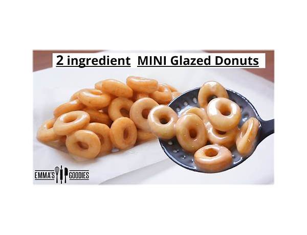 Mini glazed donuts ingredients