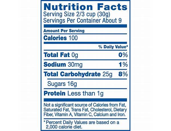 Mini marshmallows nutrition facts