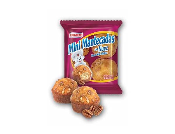 Mini muffins with pecans nutrition facts