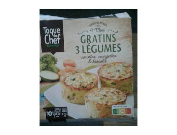 Mini-gratins légumes nutrition facts