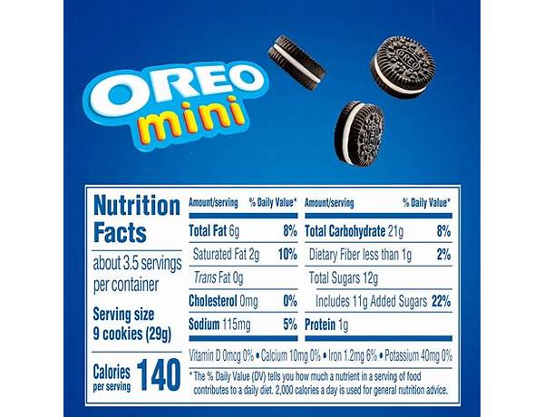 Minis on the go food facts
