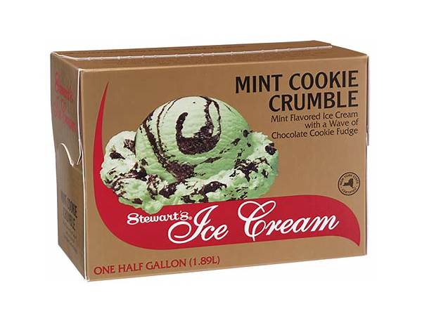 Mint cookie crumble ice cream food facts