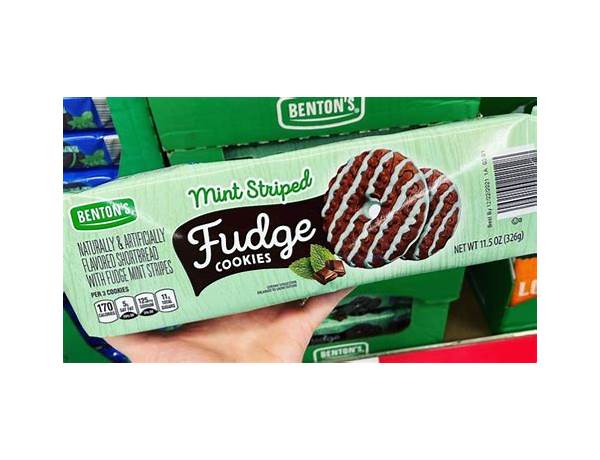 Mint striped fudge cookies food facts