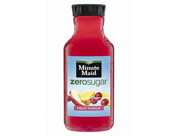 Minute maid 0 sugar fruit punch food facts