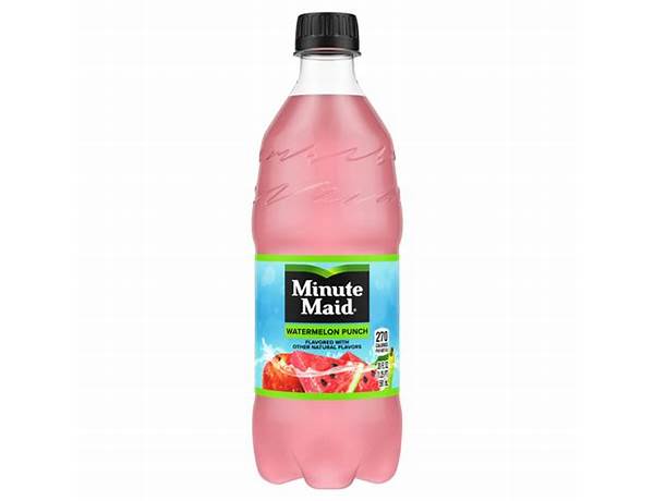 Minute maid watermelon punch food facts