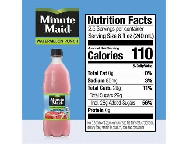 Minute maid watermelon punch ingredients