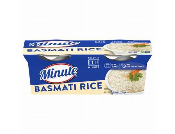 Minute ready to serve basmati rice ingredients