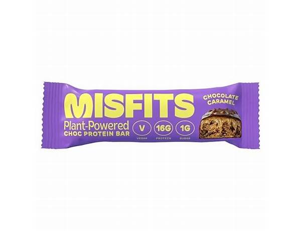 Misfits chocolate caramel protein bar ingredients