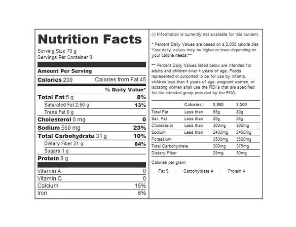 Mission, carb, balance, tortilla nutrition facts