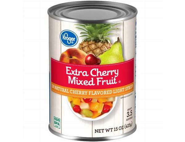 Mixed fruit in extra light syrup nutrition facts