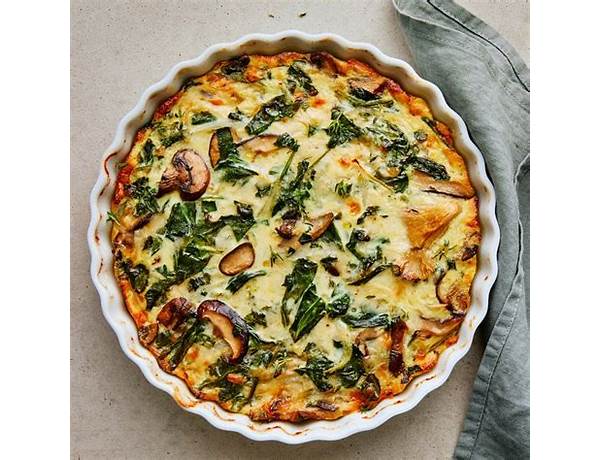 Mixed mushrooms and spinach quiche food facts