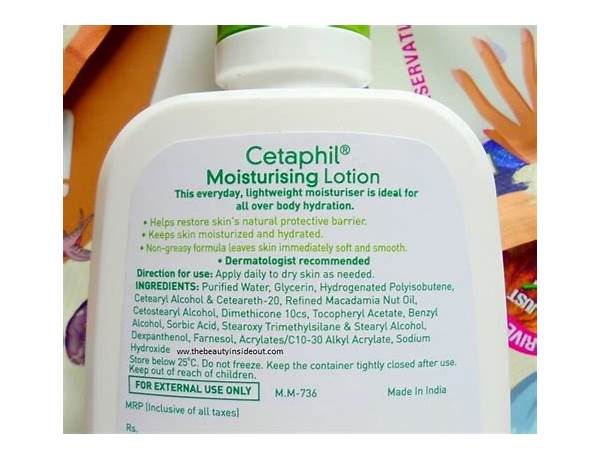 Moisturizing lotion ingredients