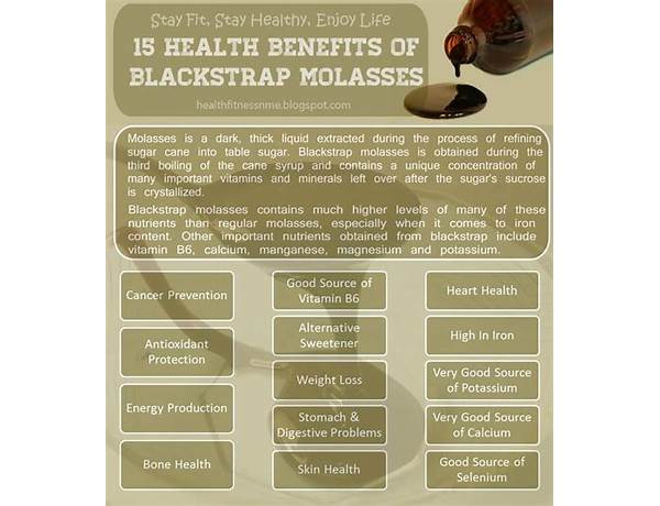 Molasses, black strap food facts