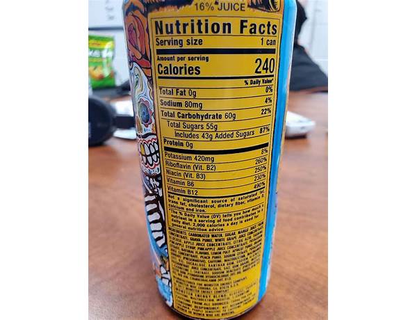 Monster energy mango food facts