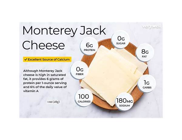 Monterey jack cheese food facts