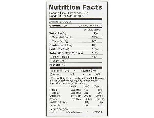 Moon pie nutrition facts