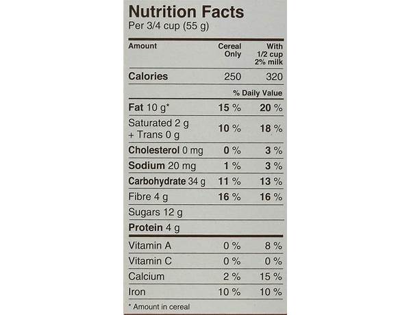 Morning crisp marvellous maple pecan nutrition facts