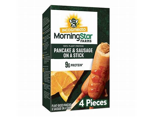 Morningstar pancake & sausage on a stick food facts