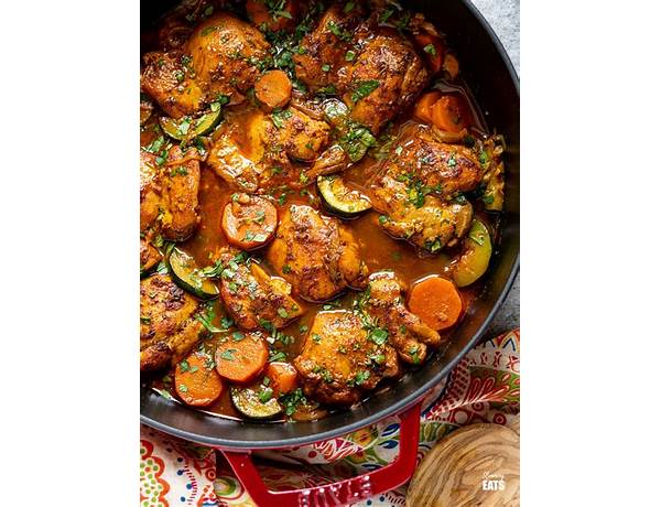 Moroccan inspired chicken & potatoes food facts
