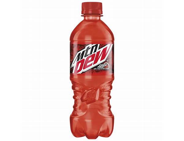 Mountain dew code red food facts