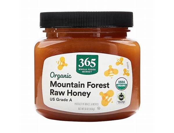 Mountain forest raw honey food facts