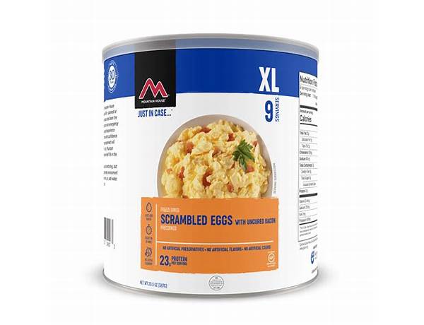 Mountain house scrambled eggs food facts