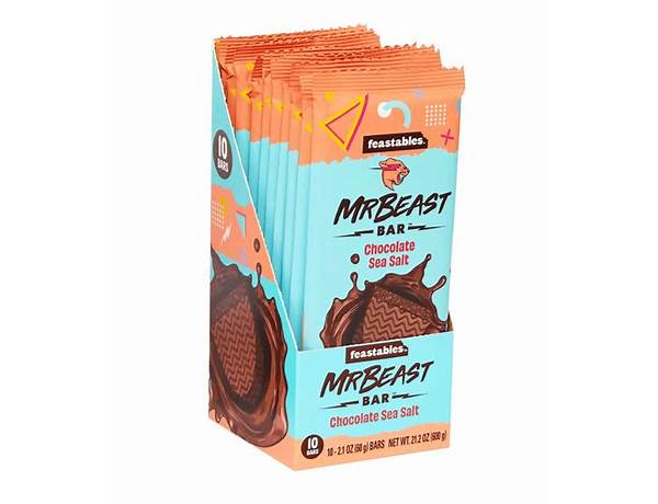 Mr. beast bar chocolate sea salt food facts