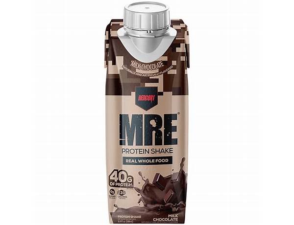 Mre protein shake food facts