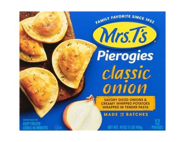 Mrs t's classic onion pierogies food facts