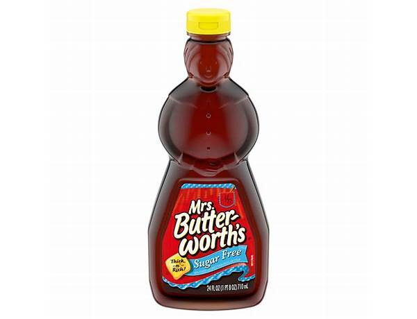 Mrs. butterworth’s sugar free syrup food facts