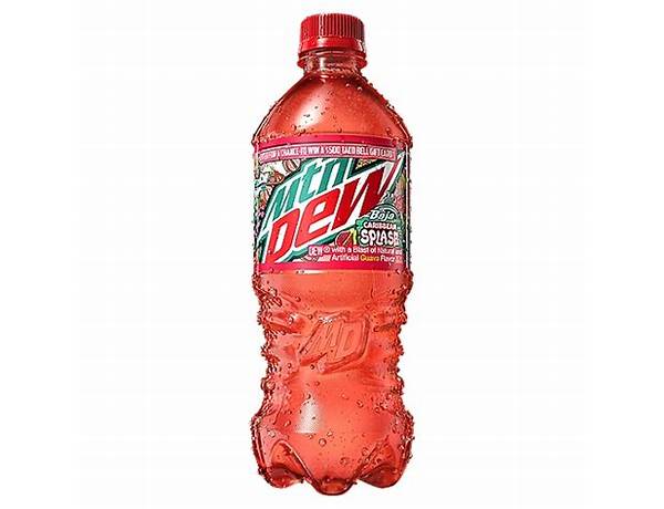 Mtn dew caribbean splash food facts