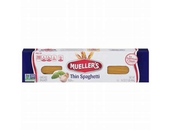 Mueller's, thin spaghetti food facts