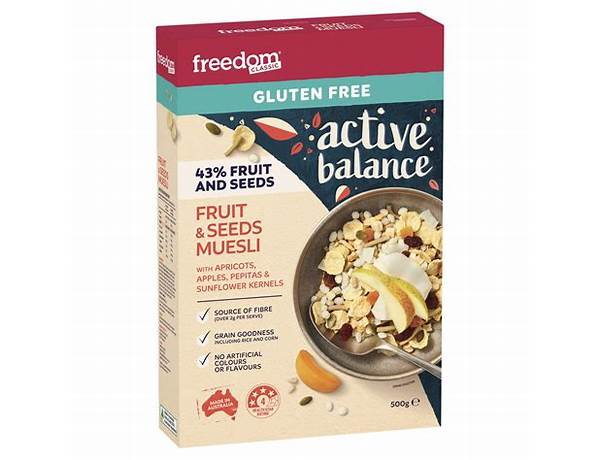 Muesli for active people food facts