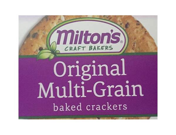 Multi-grain baked crackers food facts