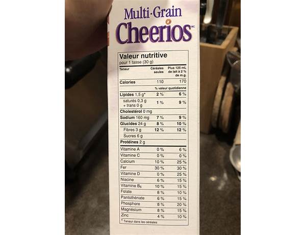 Multi-grain food facts